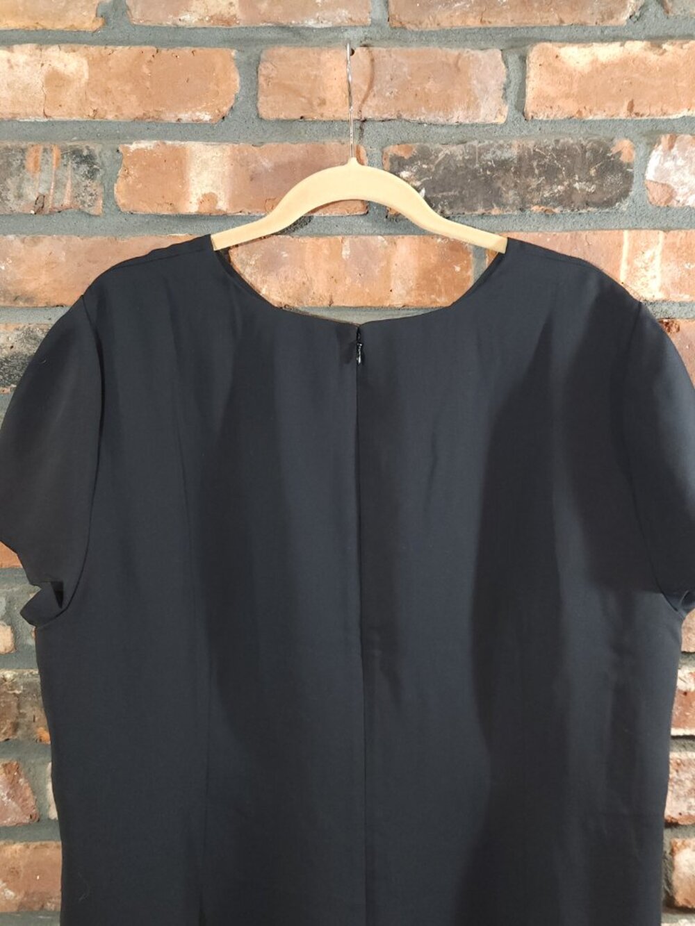 J. Crew Short Sleeve Black Suiting Dress Quiet Luxury Classic Career Women's 20 - Picture 6 of 7